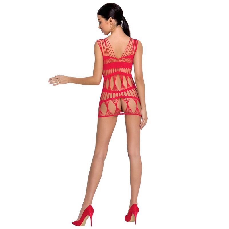 PASSION - WOMAN BS089 ROTER BODYSTOCKING, EINE GRÖSSE – Bild 2