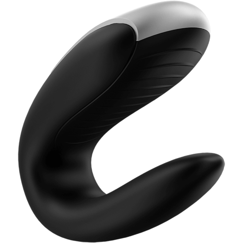 SATISFYER - DOUBLE FUN PARTNER VIBRATOR SCHWARZ – Bild 5