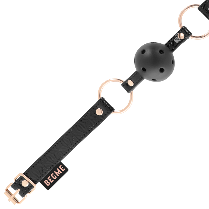 BEGME - BLACK EDITION BALLKNEBEL VEGANES LEDER – Bild 3