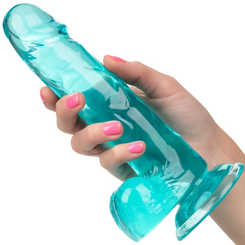 CALEXOTICS - GRÖSSE KÖNIGIN-DILDO BLAU 15.3 CM – Bild 4