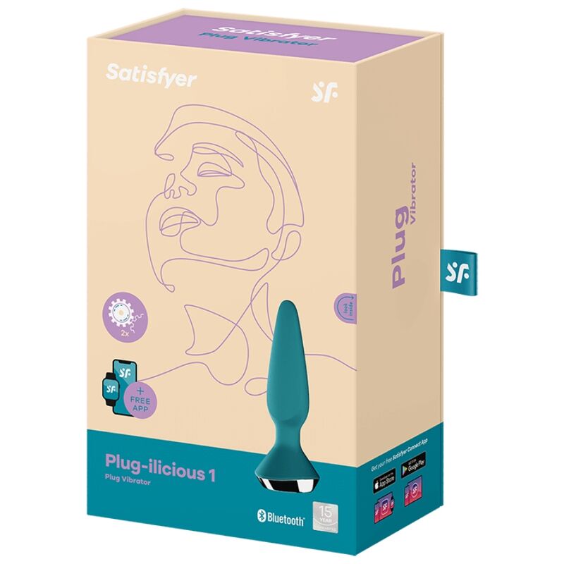 SATISFYER - PLUG ILICIOUS 1 PLUG VIBRATOR GRÜN – Bild 5