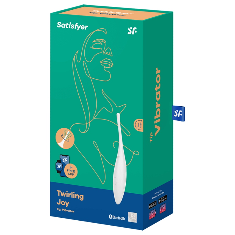 SATISFYER - TWIRLING JOY CLIT TIP VIBRATOR WEISS – Bild 4
