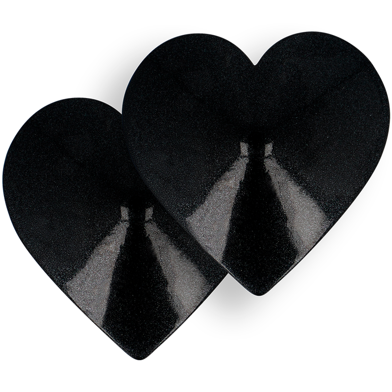 COQUETTE CHIC DESIRE - NIPPELABDECKUNGEN MIT SCHWARZEN HERZEN – Bild 3