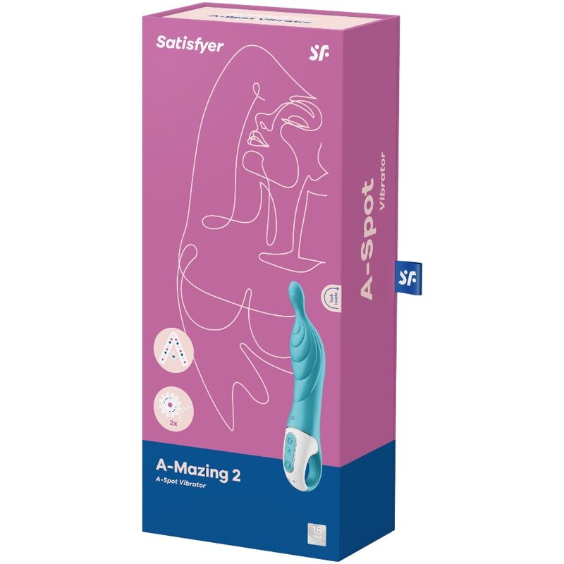 SATISFYER - AMAZING 2 ASPOT VIBRATOR TÜRKIS – Bild 3
