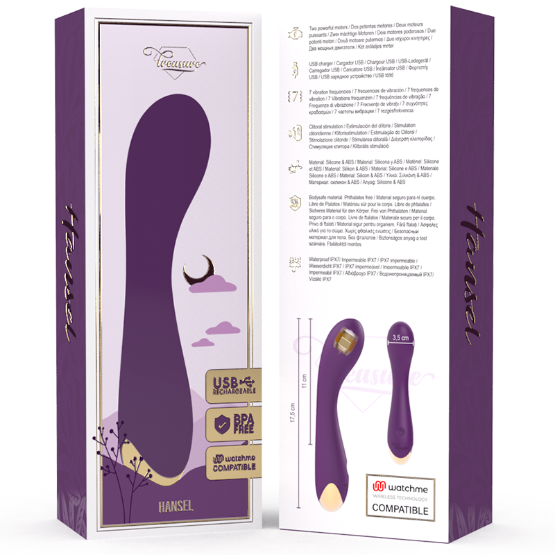 TREASURE - HANSEL G-PUNKT-VIBRATOR + WATCHME-FERNBEDIENUNG – Bild 2