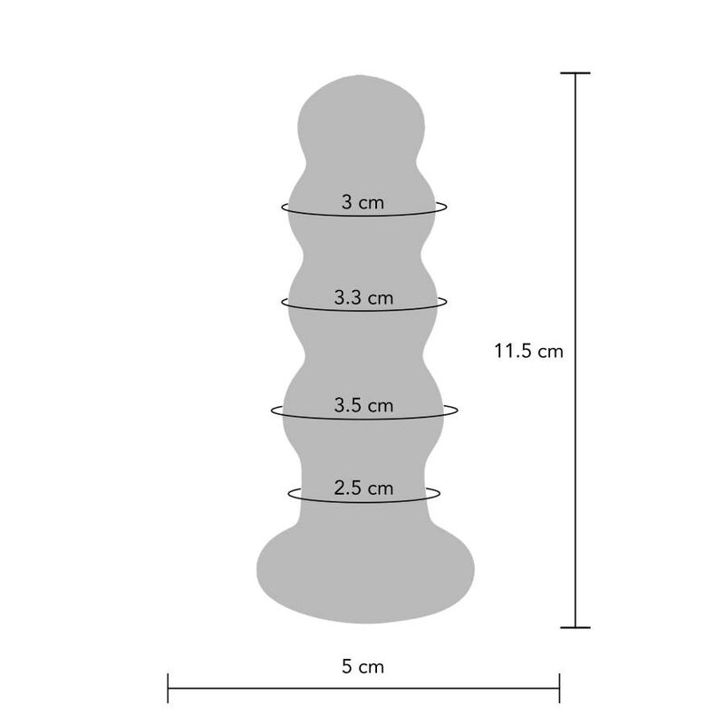 TOYJOY - BUTTOCKS DER STRAHLENDE GLAS-BUTTPLUG – Bild 2