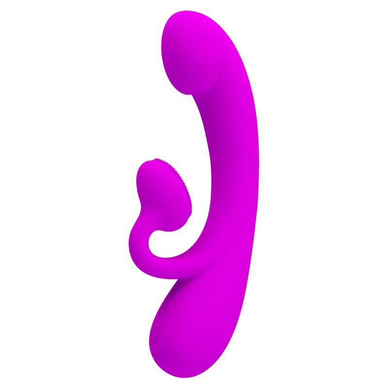 PRETTY LOVE - SINCERE SILIKON-KLITORALVIBRATOR UND SAUGER LILA – Bild 2