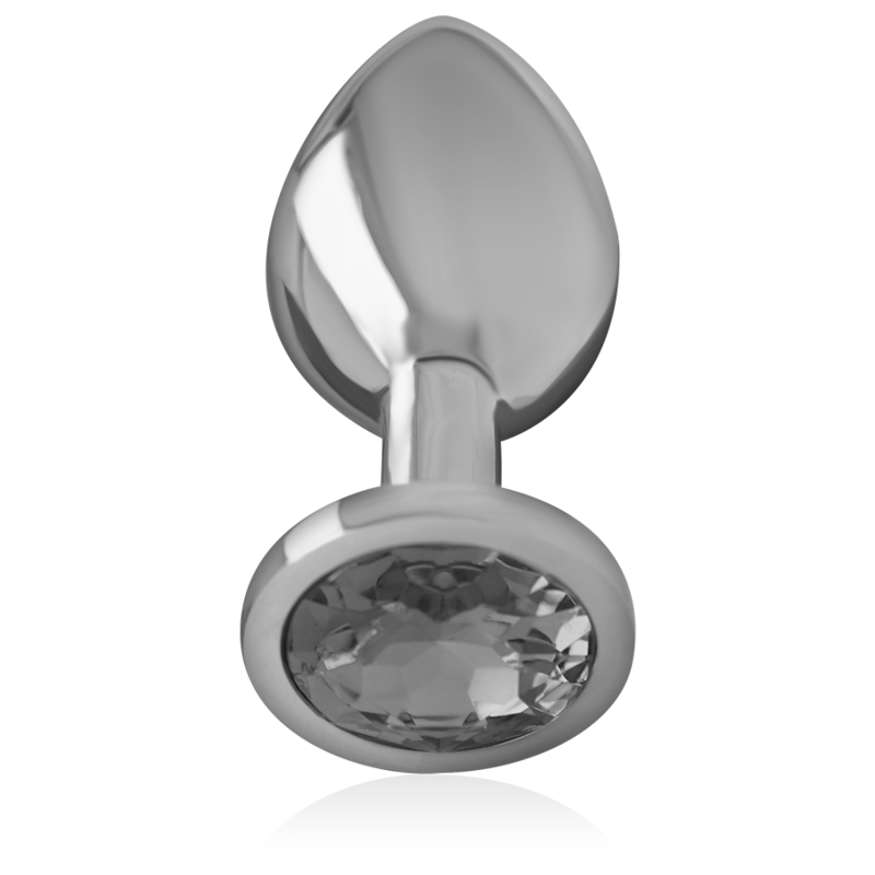 INTENSE - ANALPLUG AUS ALUMINIUMMETALL MIT SCHWARZEM KRISTALL, GRÖSSE S – Bild 2