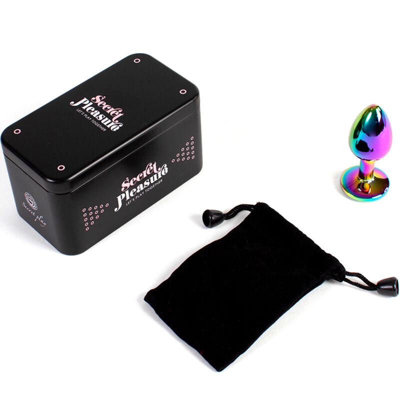 SECRETPLAY - BUTT PLUG AUS METALL REGENBOGEN, KLEINE GRÖSSE 7 CM – Bild 4