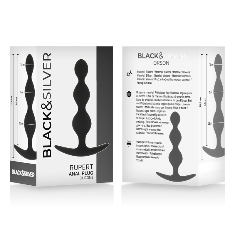 BLACKSILVER - RUPERT ANALKUGELKETTE 10 CM – Bild 5