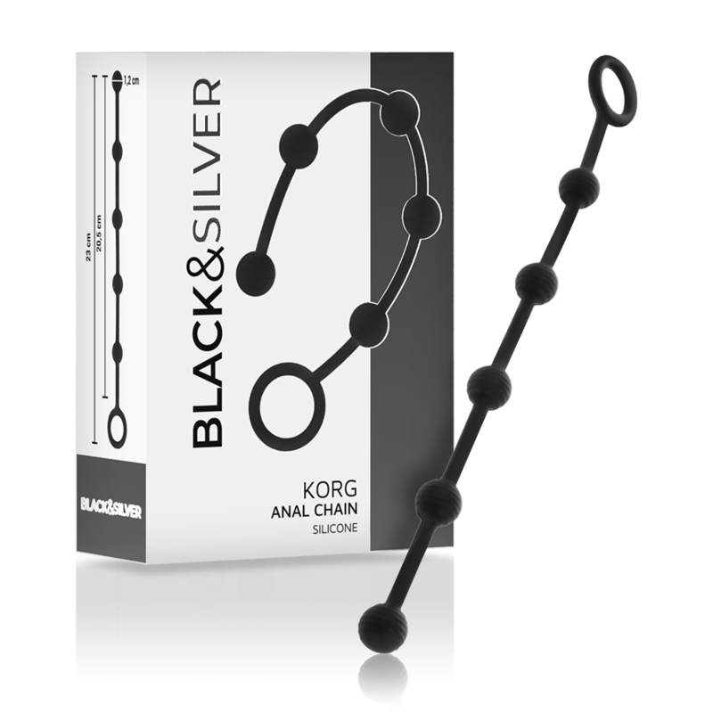 BLACKSILVER - KORG ANAL ROSENKRANZ SILIKON INITIATION 21 CM