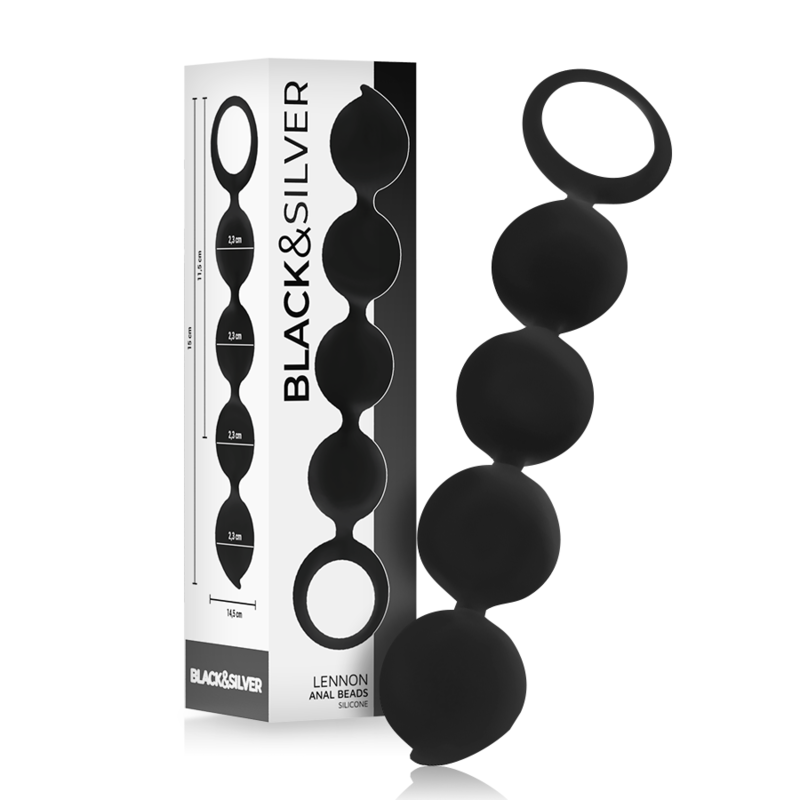 BLACKSILVER - LENNON ANAL ROSENKRANZ 4 SILIKONKUGELN 15 CM