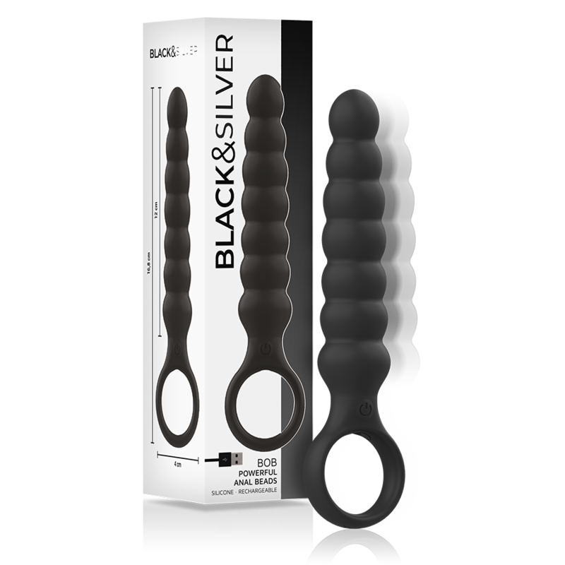 BLACKSILVER - BOB LEISTUNGSSTARKER ANAL-DILATOR AUS SILIKON