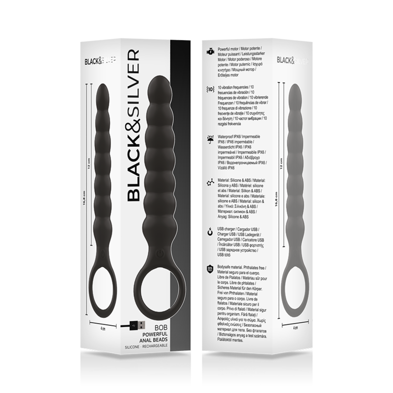 BLACKSILVER - BOB LEISTUNGSSTARKER ANAL-DILATOR AUS SILIKON – Bild 5