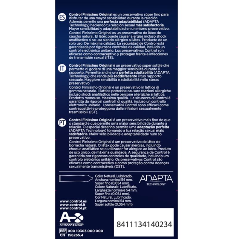 CONTROL - FINISSIMO CONDOMS 12 UNITS – Bild 2
