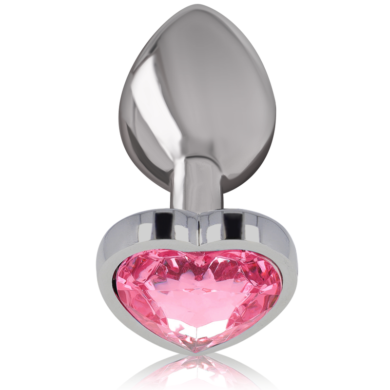 INTENSE - ALUMINIUM-METALL-ANAL-STECKER ROSA HERZ GRÖSSE L – Bild 2