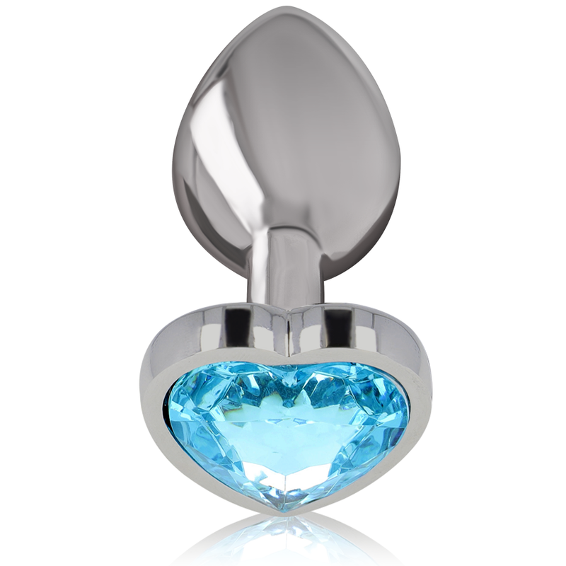 INTENSE - ALUMINIUM-METALL-ANAL-STECKER, BLAUES HERZ, GRÖSSE M – Bild 2