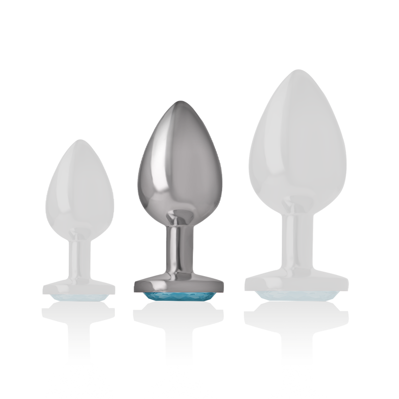 INTENSE - ALUMINIUM-METALL-ANAL-STECKER, BLAUES HERZ, GRÖSSE M – Bild 5
