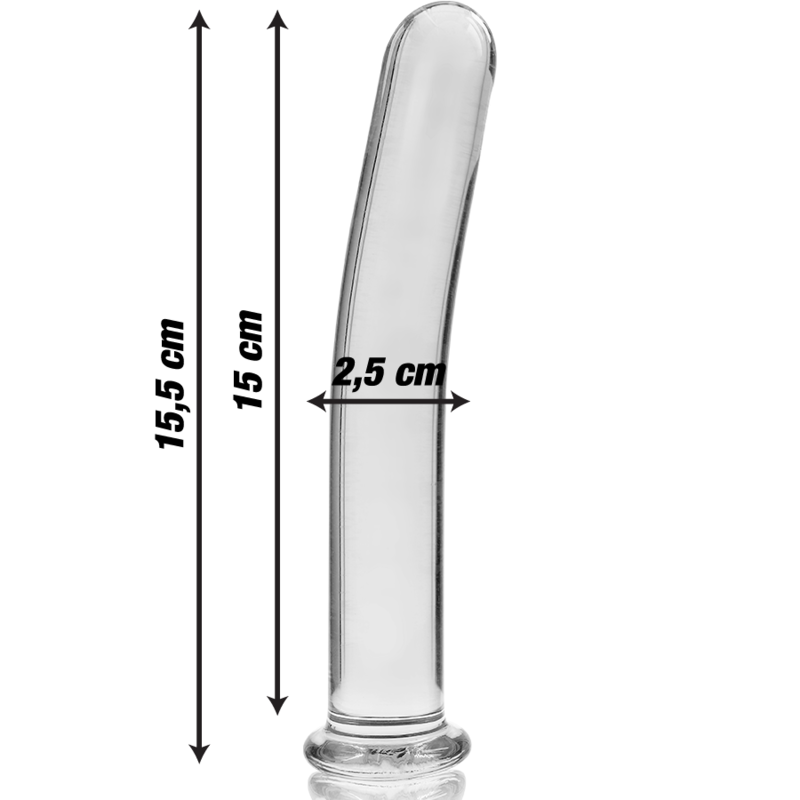 NEBULA SERIES BY IBIZA - MODELO 9 DILDO CRISTAL TRANSPARENTE 15.5 CM -O- 2.5 CM – Bild 3