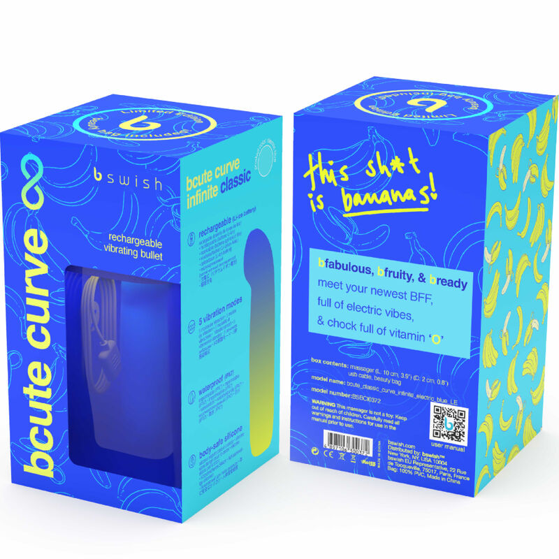 B SWISH - BCUTE CURVE INFINITE CLASSIC LIMITED EDITION BLAUER SILIKON-VIBRATOR – Bild 5