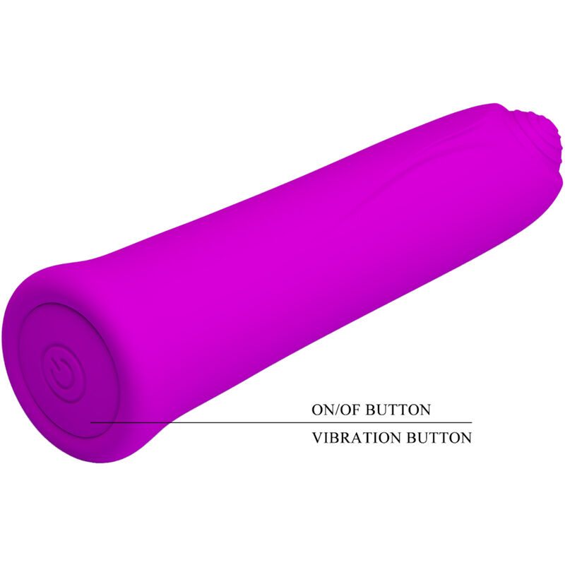 PRETTY LOVE - CURTIS MINI SUPER POWER VIBRATOR 12 LILA SILIKONVIBRATIONEN – Bild 4