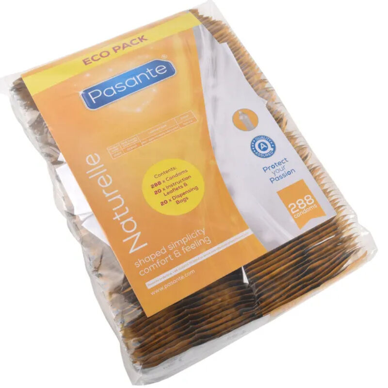 PASANTE - KONDOME ECO PACK NATURELLE BEUTEL 288 EINHEITEN – Bild 3