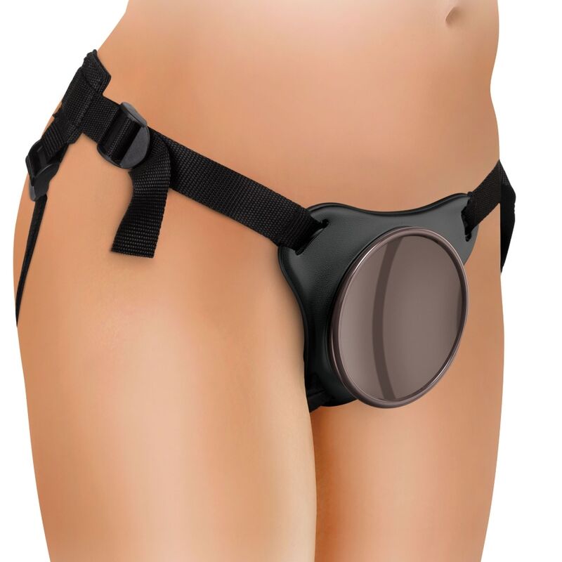 KING COCK - ELITE DELUXE VERSTELLBARES HARNESS-KIT RING MIT HODEN DILDO 20.3 CM – Bild 5
