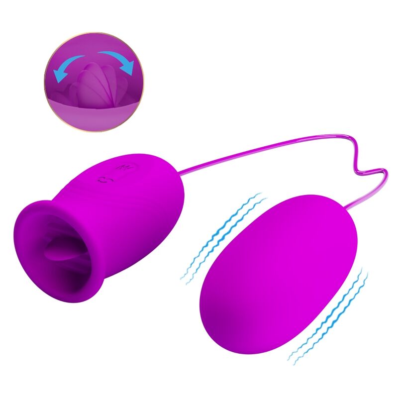PRETTY LOVE - DAISY DUAL EGG WIEDERAUFLADBARER VIBRATOR LILA – Bild 3