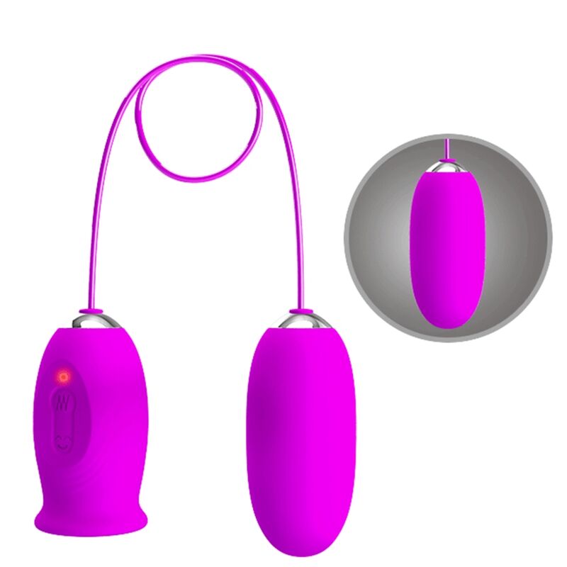 PRETTY LOVE - DAISY DUAL EGG WIEDERAUFLADBARER VIBRATOR LILA – Bild 5
