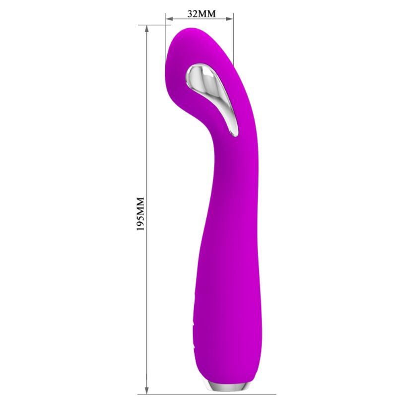 PRETTY LOVE - HECTOR WIEDERAUFLADBARER ELEKTROSCHOCK-VIBRATOR WASSERDICHT LILA – Bild 5