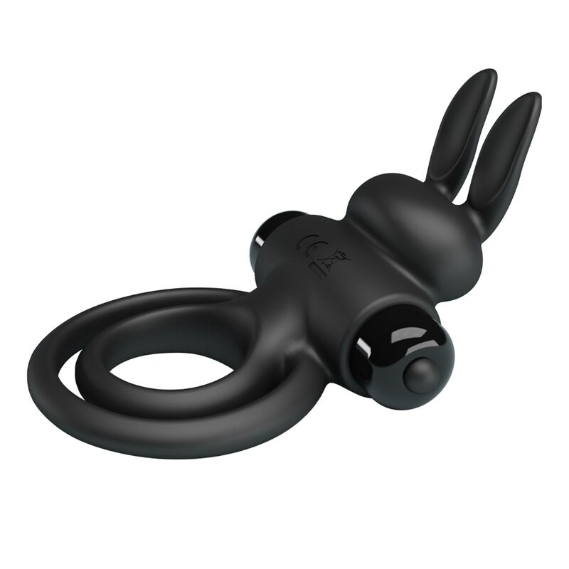 PRETTY LOVE - VIBRATOR III KANINCHENRING FÜR SCHWARZEN PENIS – Bild 4