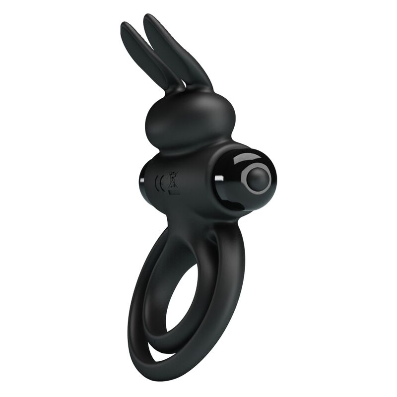 PRETTY LOVE - VIBRATOR III KANINCHENRING FÜR SCHWARZEN PENIS – Bild 3