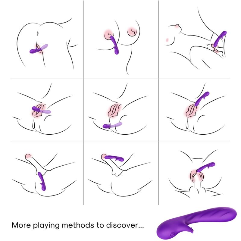 ARMONY - ROMANCE VIBRATOR MIT STIMULATOR LILA – Bild 2