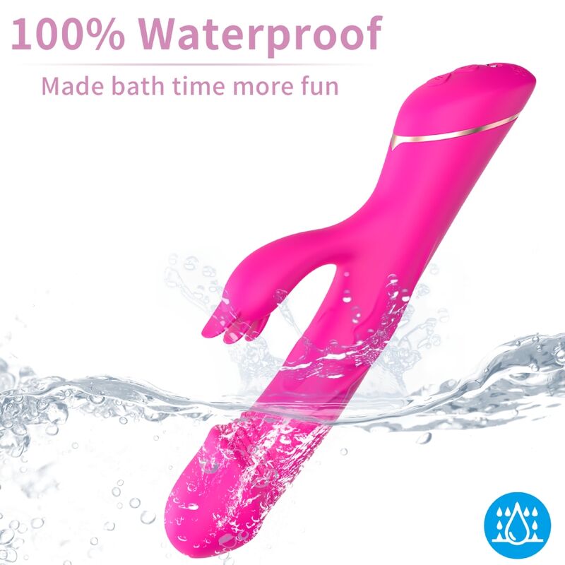 ARMONY - DILDO VIBRATOR KANINCHEN SILIKON FUCHSIA – Bild 3