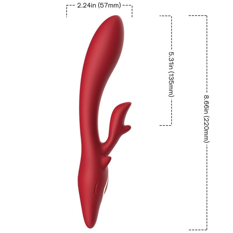 ARMONY - ELCH VIBRATOR KANINCHEN GEBOGEN ROT – Bild 2