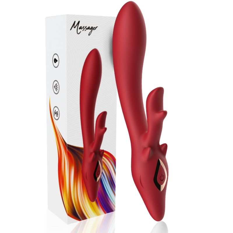 ARMONY - ELCH VIBRATOR KANINCHEN GEBOGEN ROT – Bild 5