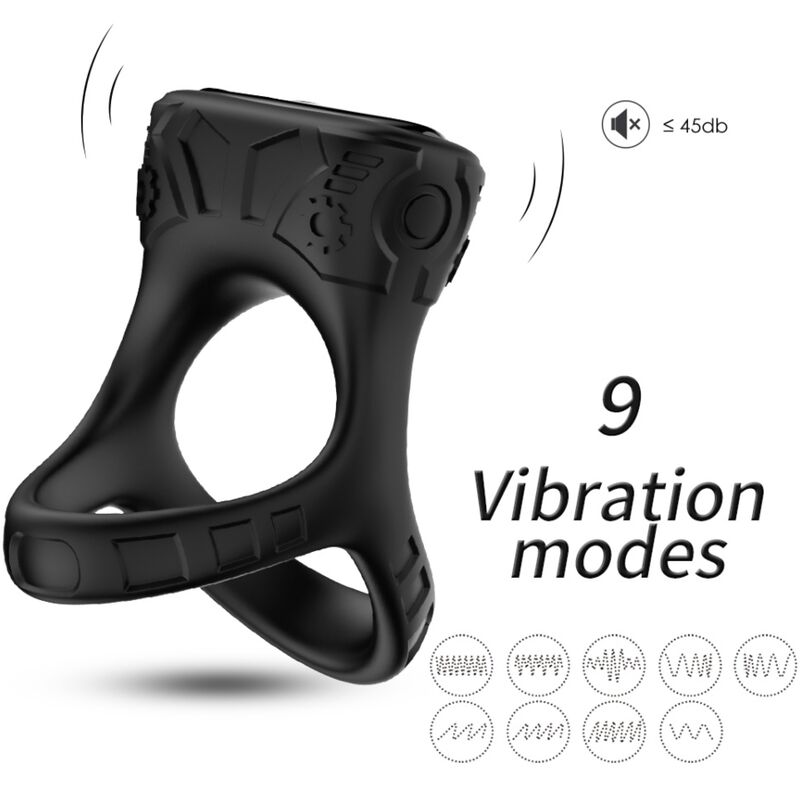 ARMONY - RINGVIBRATOR  MULTIPOSITION SCHWARZ