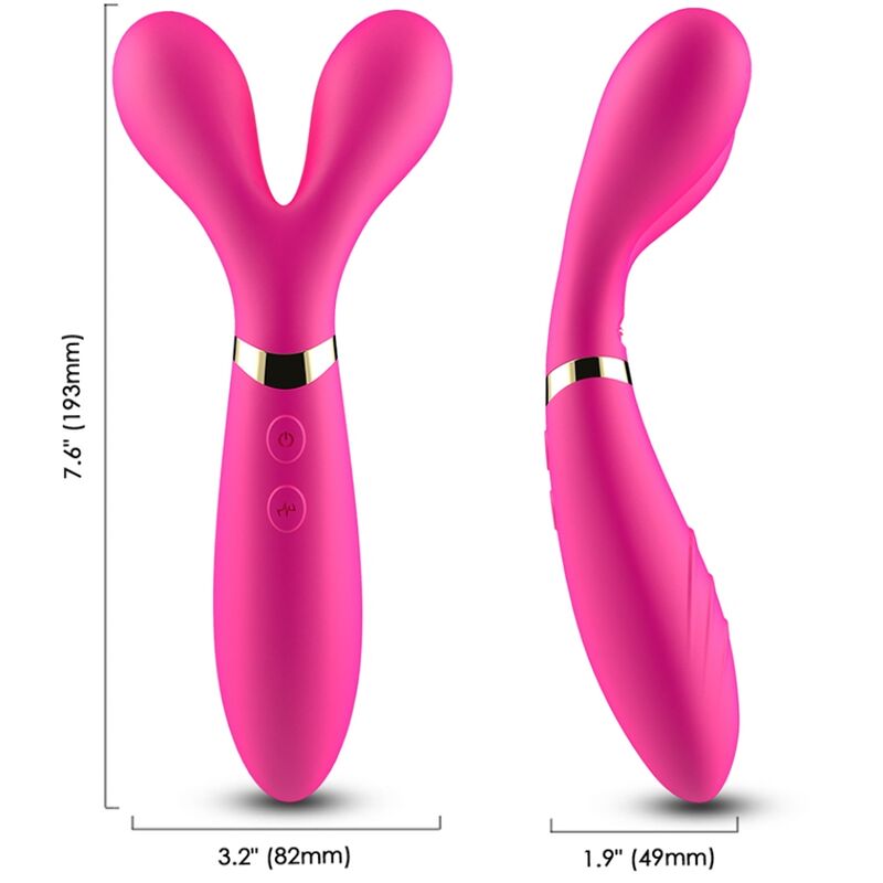 ARMONY - Y-WAND MASSAGER  VIBRATOR DOPPELKOPF FUCHSIA