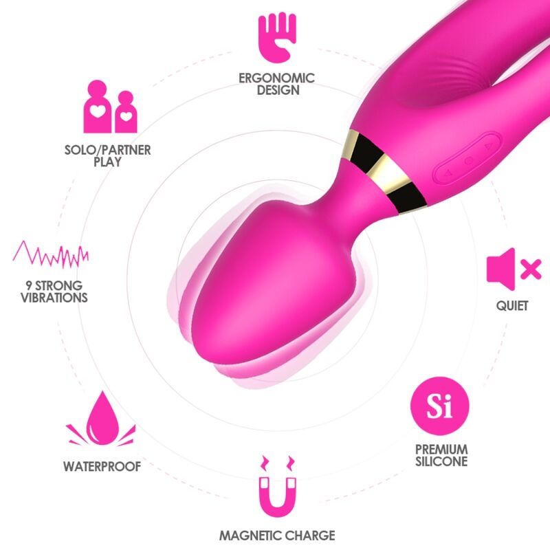 ARMONY - MASSAGER VIBRATOR RABBIT FUCHSIA – Bild 3
