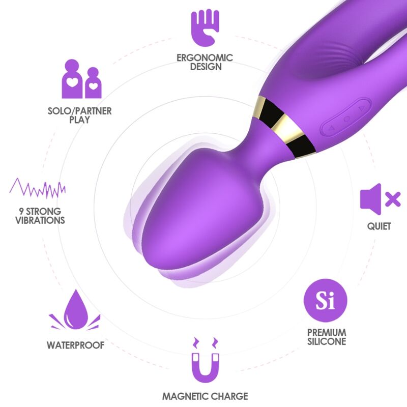 ARMONY - MASSAGER VIBRATOR KANINCHEN LILA – Bild 3