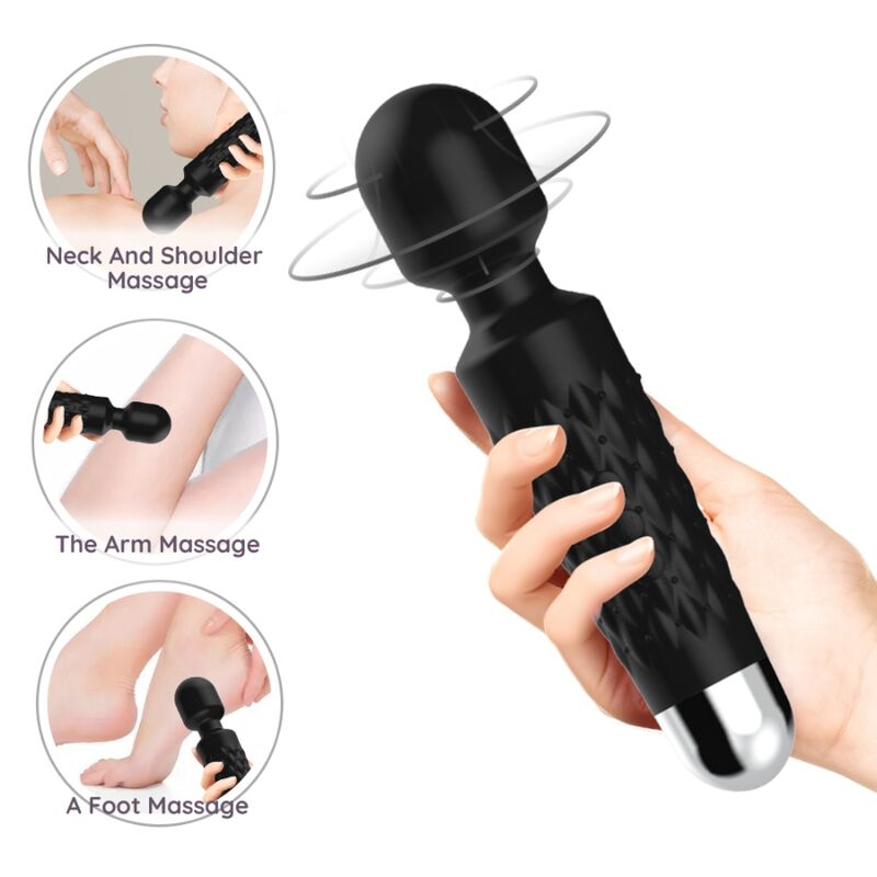 ARMONY - POSTMAN MASSAGER  VIBRATOR SUPER FLEXIBLER KOPF SCHWARZ