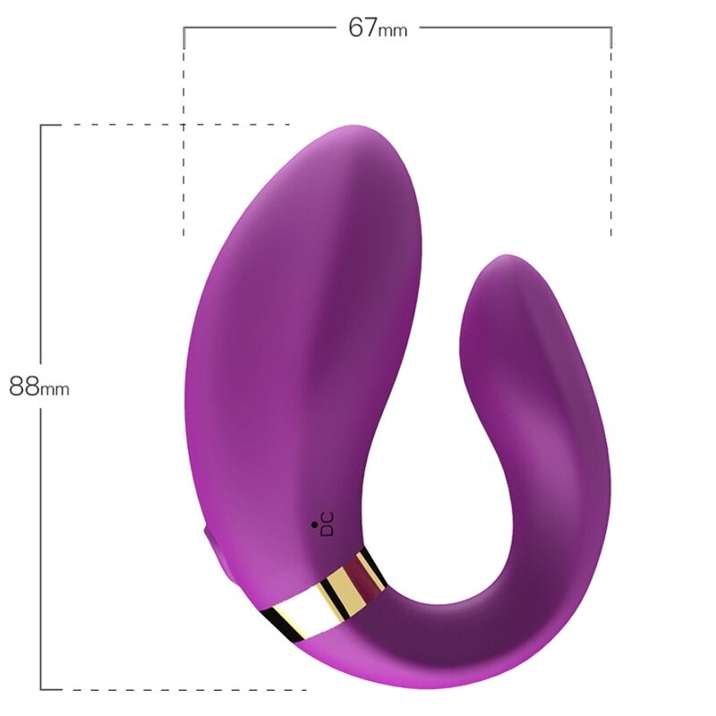 ARMONY - CRESCENT VIBRATOR FÜR PAARE, FERNBEDIENUNG, LILA – Bild 3