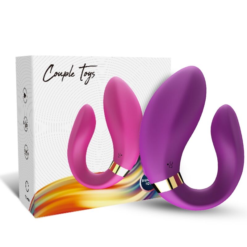ARMONY - CRESCENT VIBRATOR FÜR PAARE, FERNBEDIENUNG, LILA – Bild 4