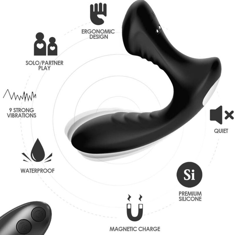ARMONY - STORM VIBRATOR ANAL PROSTATA  STECKER FERNBEDIENUNG SCHWARZ