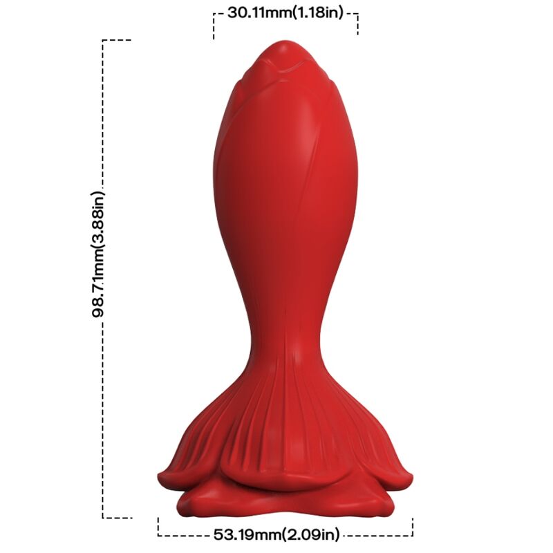 ARMONY - ROSA VIBRATOR ANALPLUG KLEINE FERNBEDIENUNG ROT – Bild 2