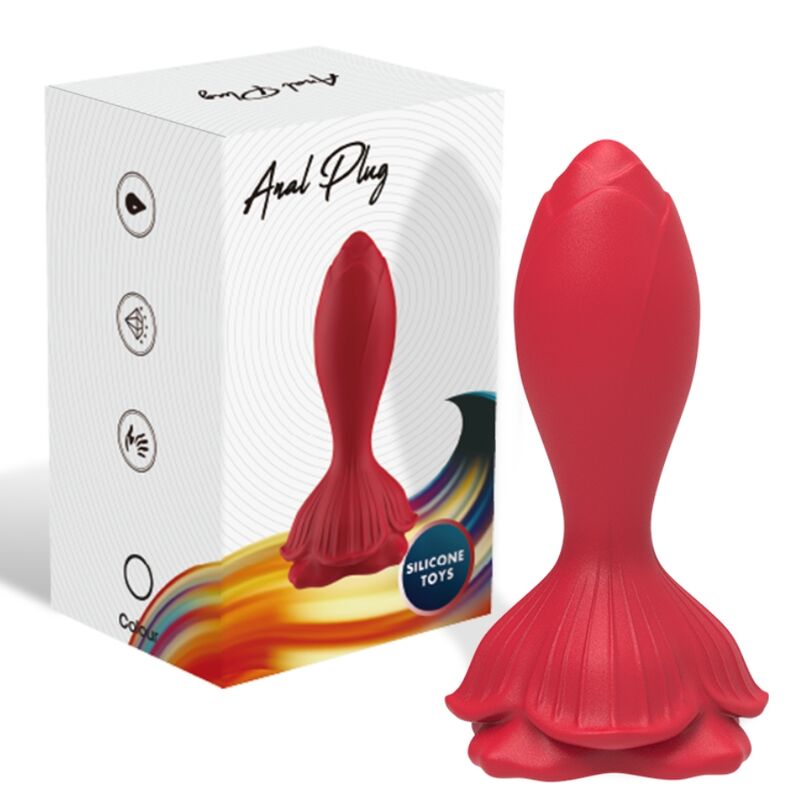 ARMONY - ROSA VIBRATOR ANALPLUG KLEINE FERNBEDIENUNG ROT – Bild 5