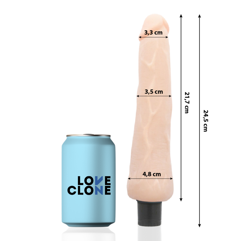 LOVECLONE - RAGNAR SELBSTSCHMIERENDER VIBRATOR 24.5 CM -O- 3.5 CM – Bild 2