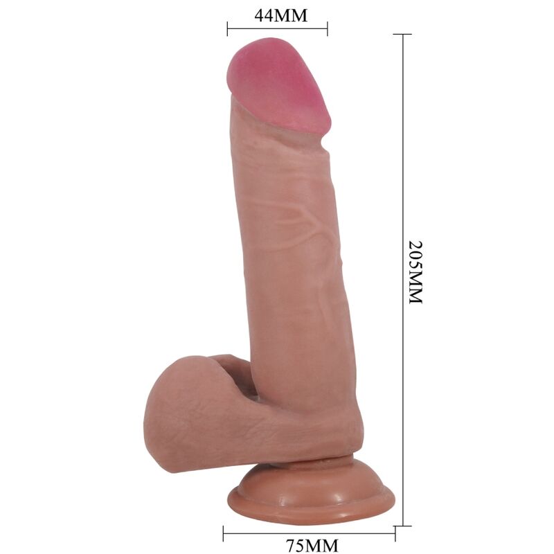PRETTY LOVE - SLIDING SKIN SERIES REALISTISCHER DILDO MIT SLIDING SKIN SAUGNAPFLEISCH 20,5 CM – Bild 4