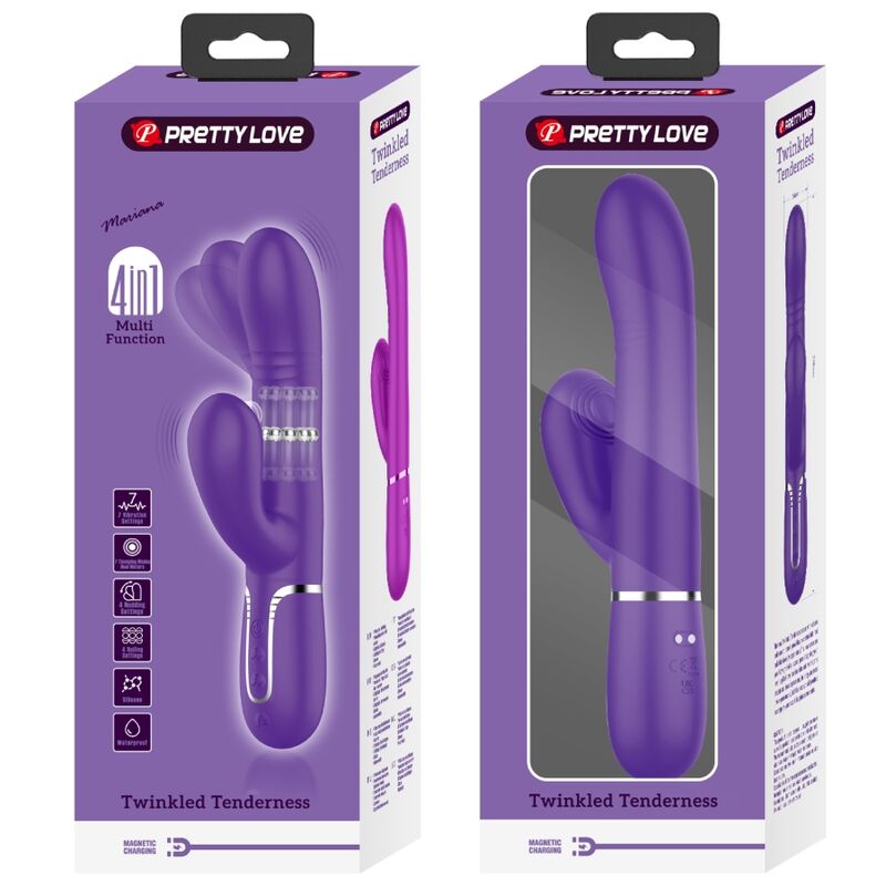 PRETTY LOVE - MULTIFUNKTIONS-G-SPOT-VIBRATOR LILA – Bild 4