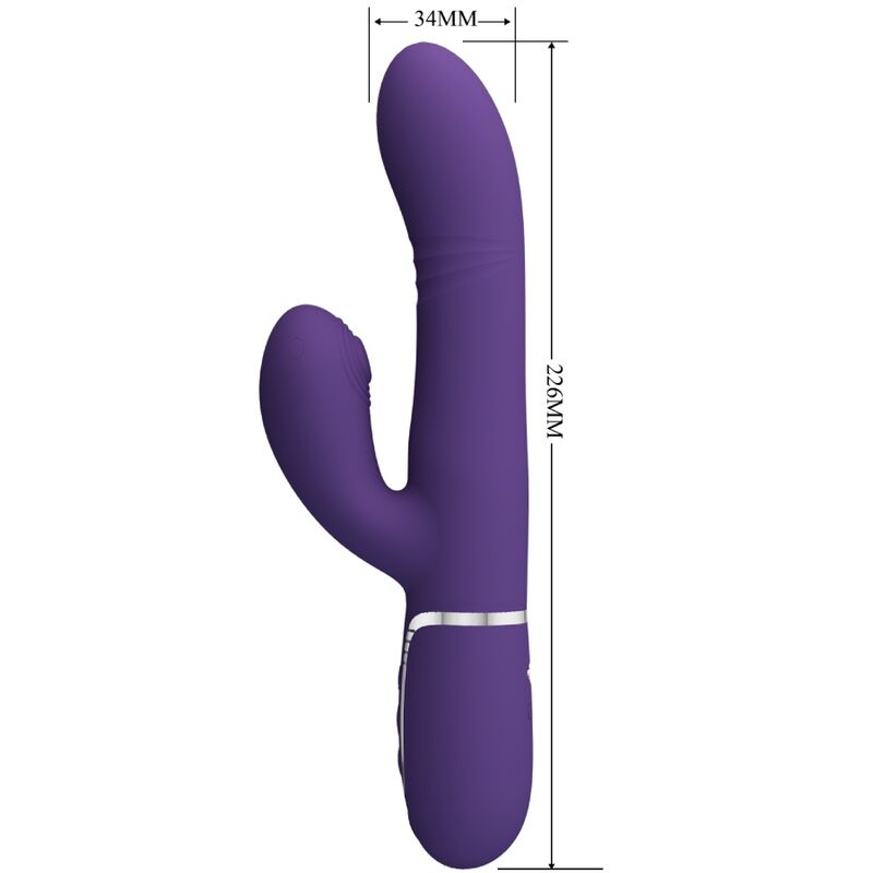 PRETTY LOVE - MULTIFUNKTIONS-G-SPOT-VIBRATOR LILA – Bild 2